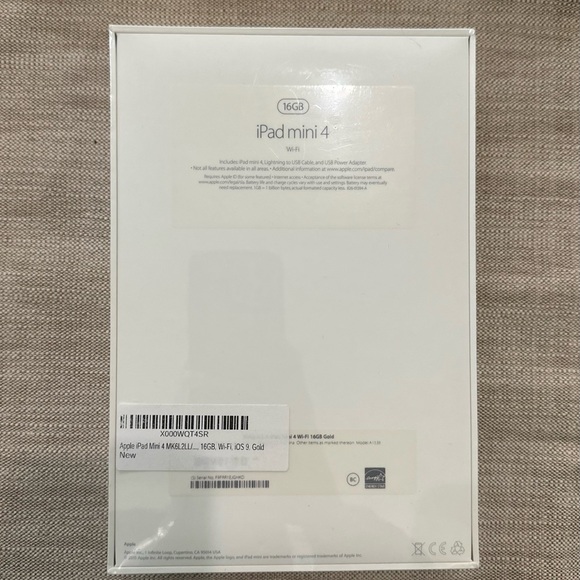 Apple iPad Mini 4 16GB, Wi-Fi, 7.9in - Gold - Picture 4 of 4